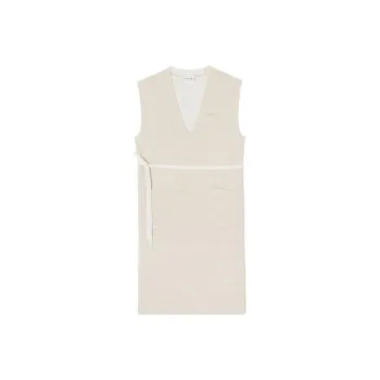 LACOSTE Sleeveless Dress Women's Light Khaki
