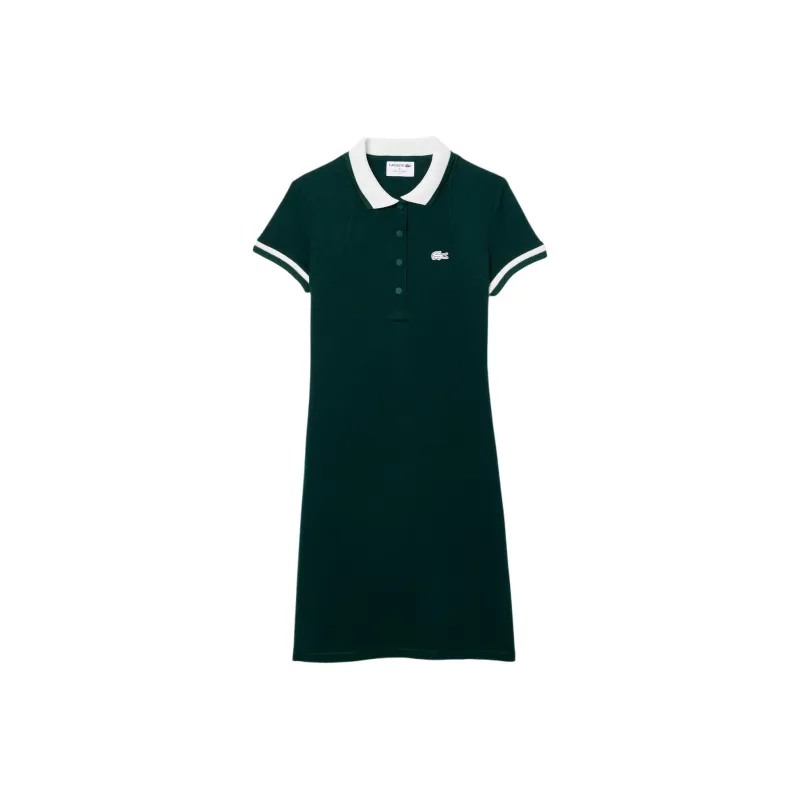 LACOSTE Short Sleeved Dresses Women's Green-0