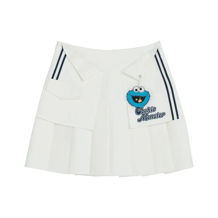 SNBL Casual Short Skirts Women's White-0