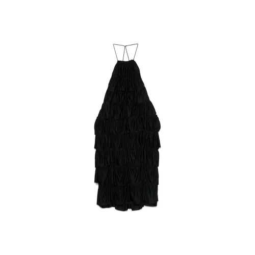 TOM FORD Lustrous Jersey Ruffled Cocktail Dress