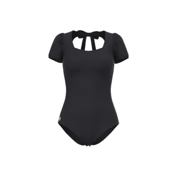 TOSWIM One Piece Swimsuits Women's Black Pineapple Cream Puff