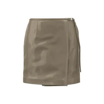 URBAN REVIVO Casual Short Skirts Women's Khaki