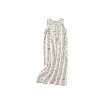 Le Alfashionline Sleeveless Dress Women's Ecru
