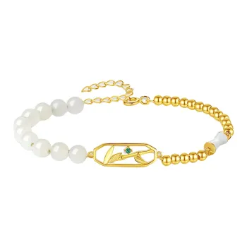 Fu Ru Ji Bracelets White Jade/Pale Greenish White Jade Women's