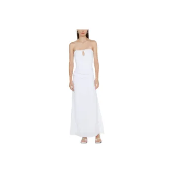 BEC+BRIDGE MARIANNA STRAPLESS DRESS Sleeveless Dress Women's WHITE/White