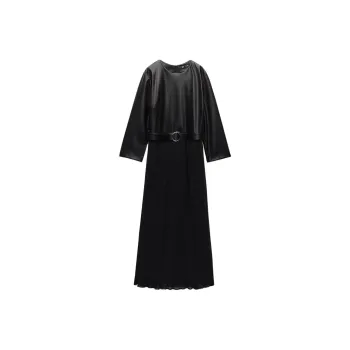 ZARA Long-Sleeved Dresses Women's Black