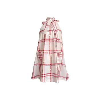 KKX Sleeveless Dress Women's Red Stripes