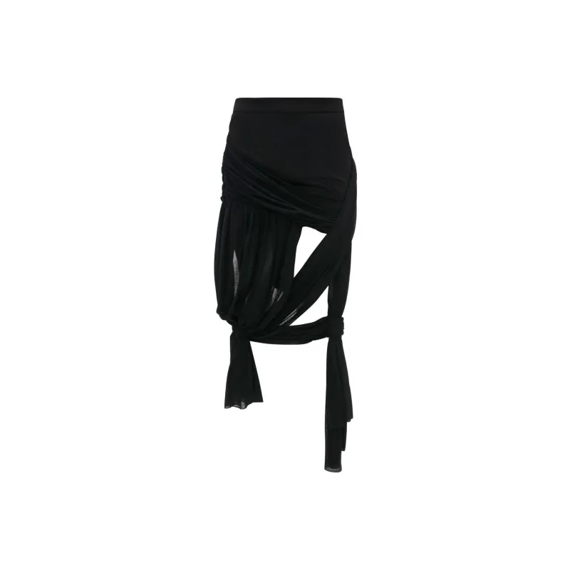 JW Anderson Draped Wrap Stretch Skirt-0