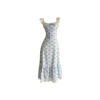 AURORA MUSE Slip Dress Women's Blue