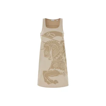 Burberry Sleeveless Dress Women's Sand