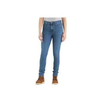 Carhartt 105105 WOMEN'S RUGGED FLEX® TAPERED HIGH RISE JEAN Jeans SLIM FIT Women's BLUE/Blue
