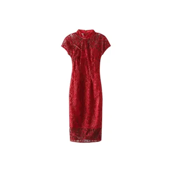 JINYE ORIENTAL Cheongsam Women's Red