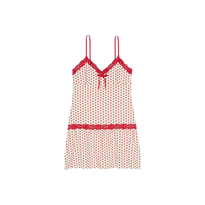 Victoria's Secret Slip Dresses Women's Red-0