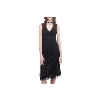 ANNASU SS25 Sleeveless Dress Women's Black