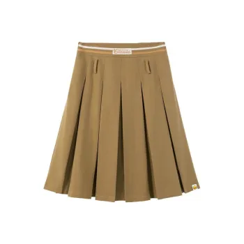 B.Duck Casual Long Skirts Women's Khaki