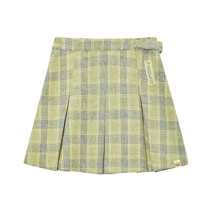 B.Duck Casual Short Skirts Women's Plaid-0