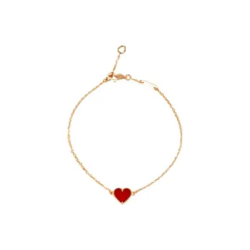 Van Cleef & Arpels Chalcedony Bracelets Women's Rose Gold