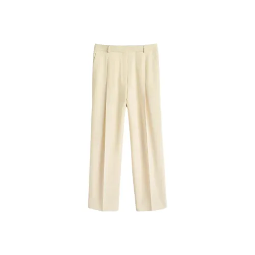 TOTEME FW24 Suit Trouser Women's Cream Yellow