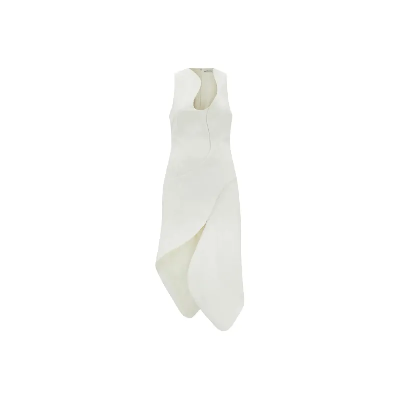 FERRAGAMO Sleeveless Dress Women's White-0