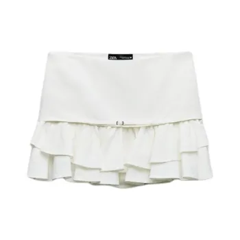 ZARA Casual Short Skirts Women's White
