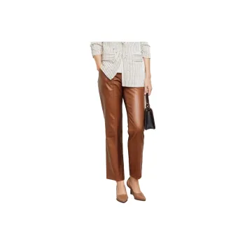 Mapping Leather Pants Women's