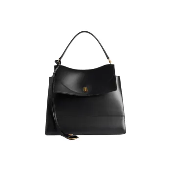 Balenciaga Cow Leather Handbag Medium Size Women's Black