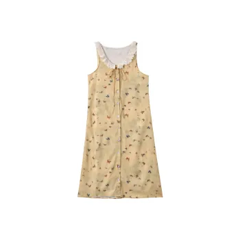 LSVE Sleeveless Dress Women's Yellow