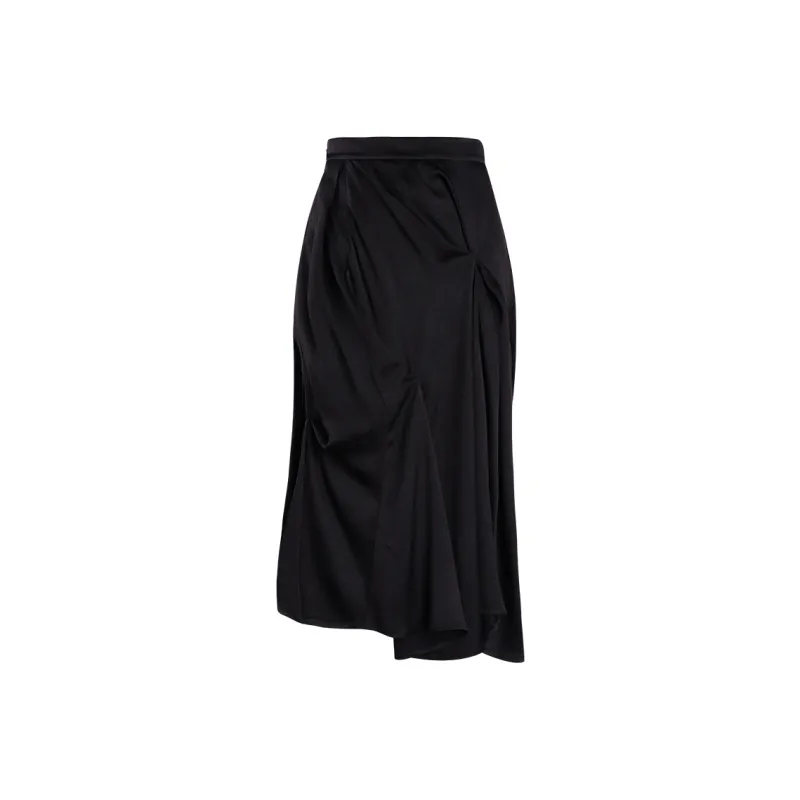 THE SEA LIFE Casual Long Skirt Women's Black Mage-0