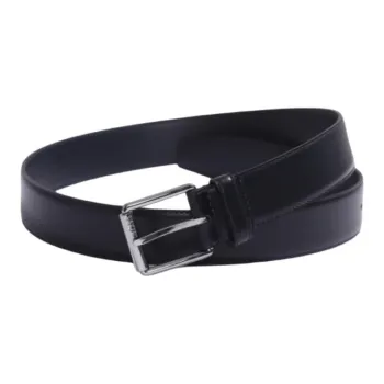 HUGO BOSS Cow Leather Belts Men's Black 4CM