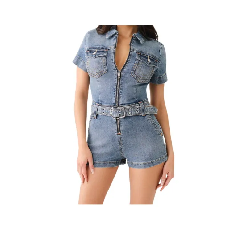 TRUE RELIGION Jumpsuit Women's Blue-0