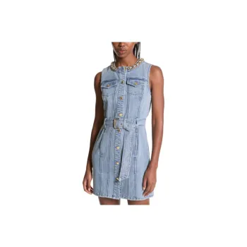 MICHAEL KORS SS24 Sleeveless Dress Women's Light Blue