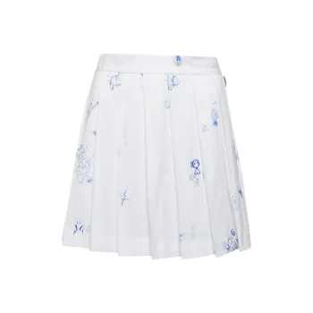 Vetements Casual Short Skirts Women's White