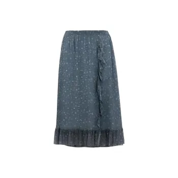 COACH Casual Long Skirts Women's Blue Gray