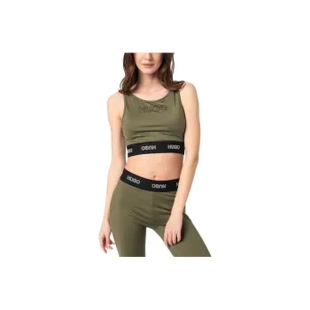 HUGO BOSS Sleeveless Sports Shirts Women's Army Green