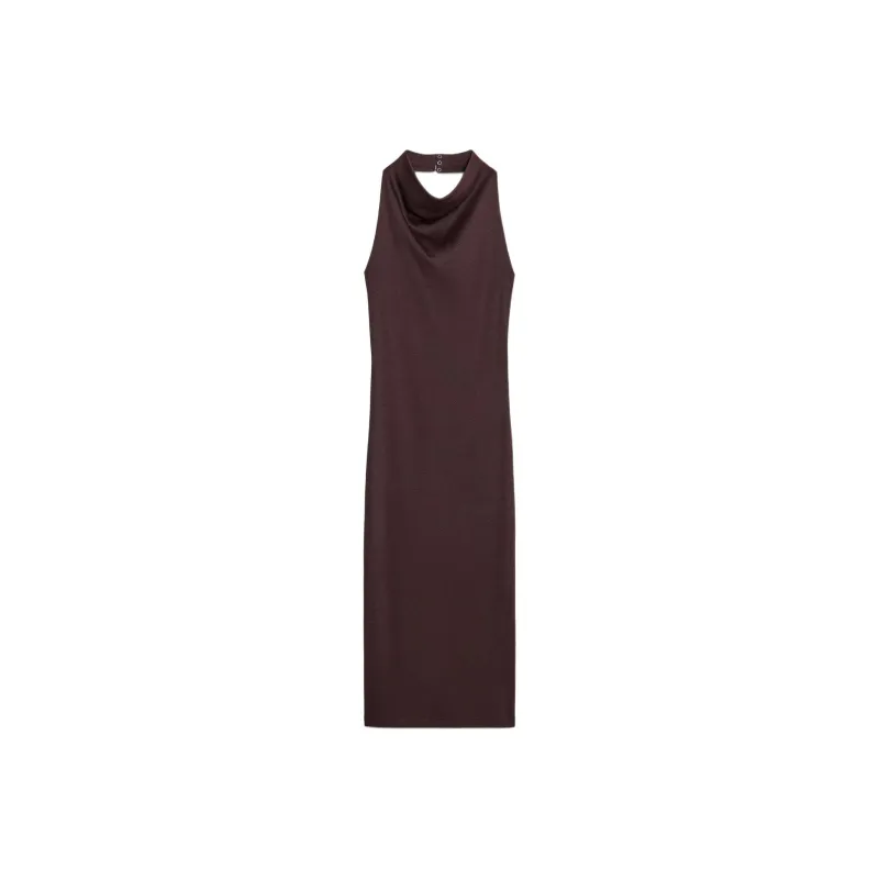 ZARA Sleeveless Dress Women's Chocolate-0