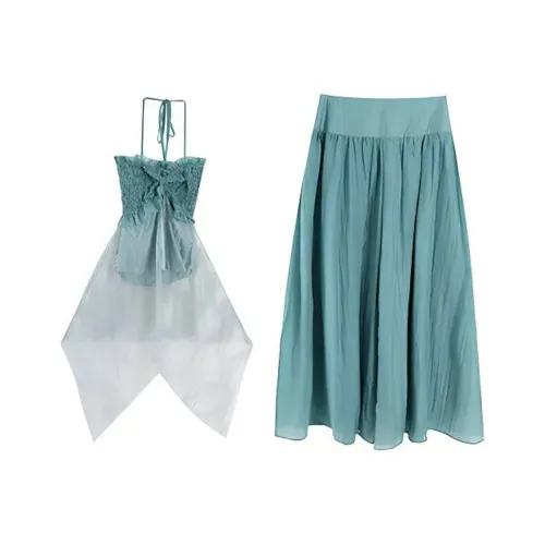 PLANE DRIFT Casual Suit Women's Mint Green