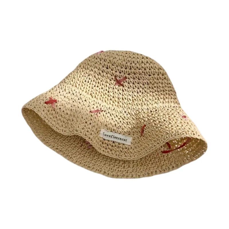 MITHAOL KUSC Straw Woven Bucket Hats Women's-1