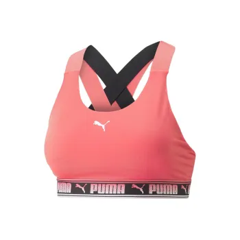 PUMA Mid Impact Feel Mid Impact Feel It Bra Sports Underwear Women's Pink