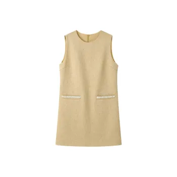 NINE WEST Sleeveless Dress Women's Yellow