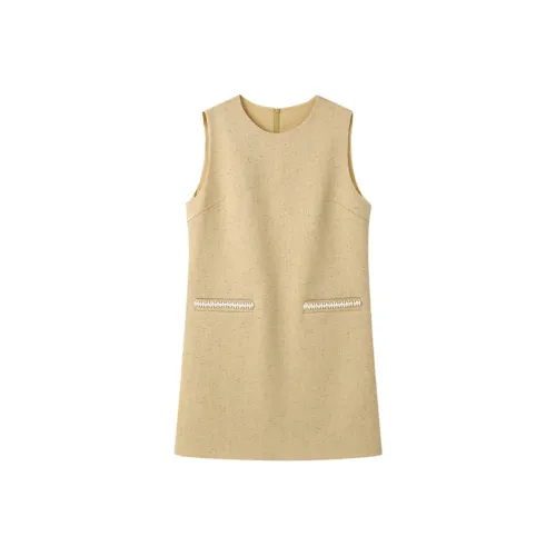 NINE WEST Sleeveless Dress Women's Yellow