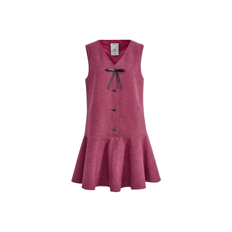 KUOSE Sleeveless Dress Women's Pink-0