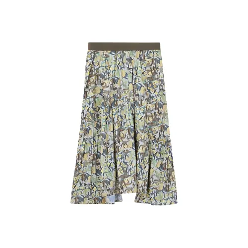 MSLAN Casual Long Skirts Women's Butter