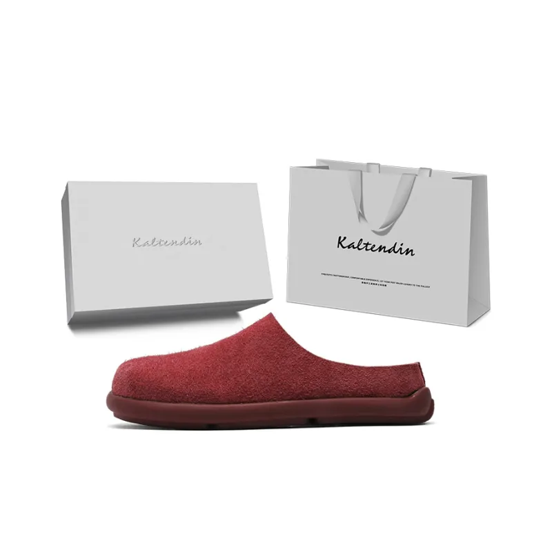Kaltendin Rubber Sole Abrasion Resistant Slip Resistant Closed Toe Slippers Unisex-4