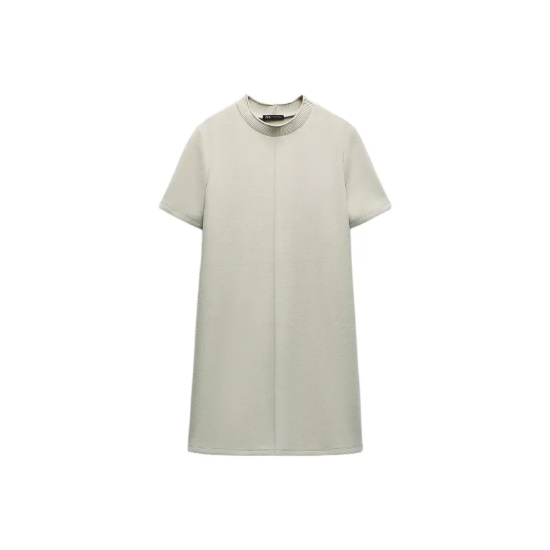 ZARA Short-Sleeved Dresses Women's Lake Green-0