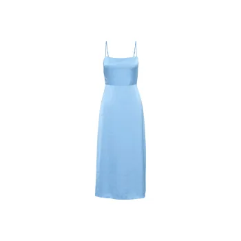 ARITZIA Wilfred Magdalena Satin Dress Slip Dresses Women's Wave Blue/Wave Blue