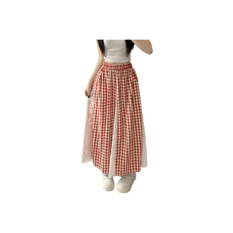 XIANSINIAO Casual Long Skirt Women's-3