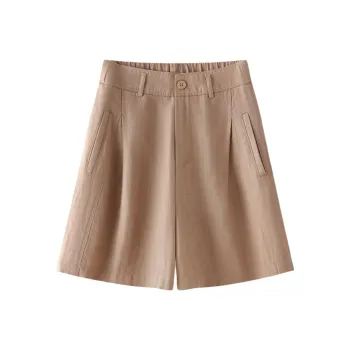 YIRANCHUN Casual Shorts Women's Khaki