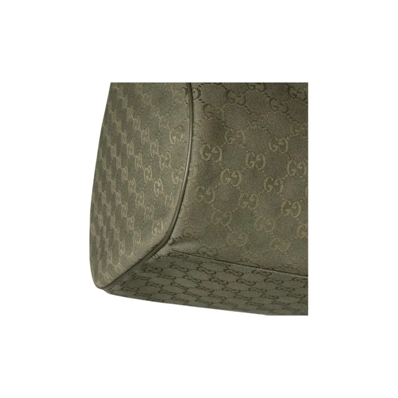 GUCCI GG Canvas Travel Bag Men's Forest Green-6
