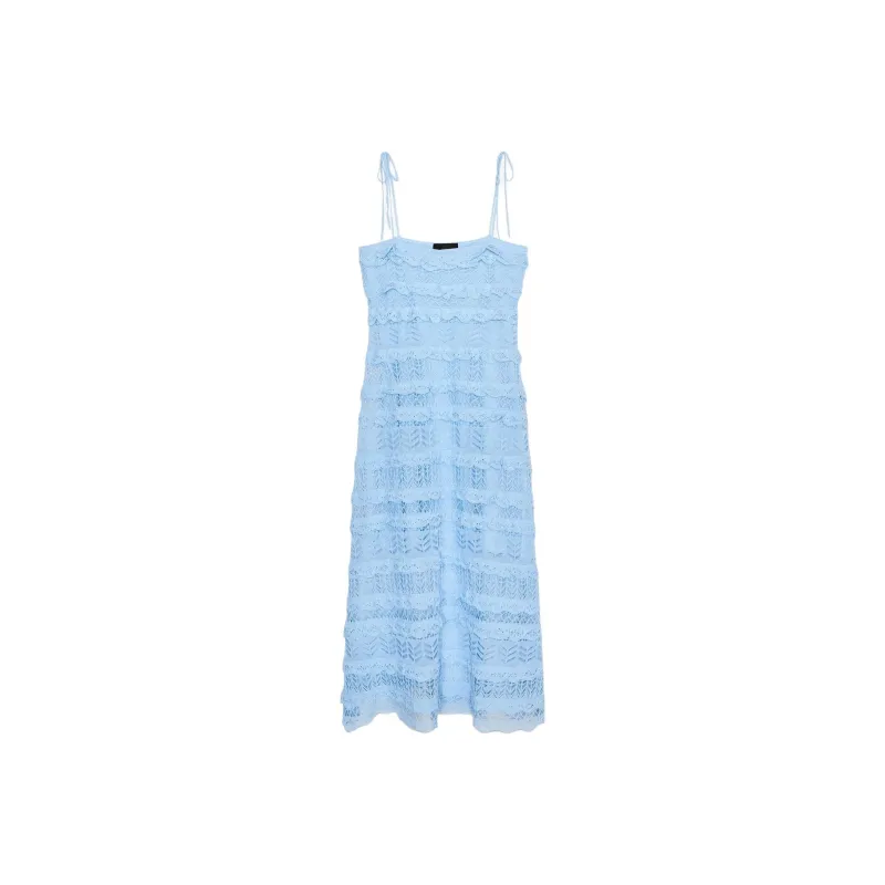 ZARA Slip Dresses Women's Blue-0