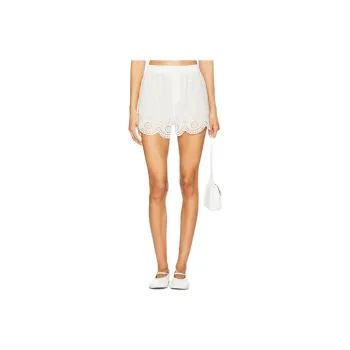 LOVESHACKFANCY Casual Shorts Women's White